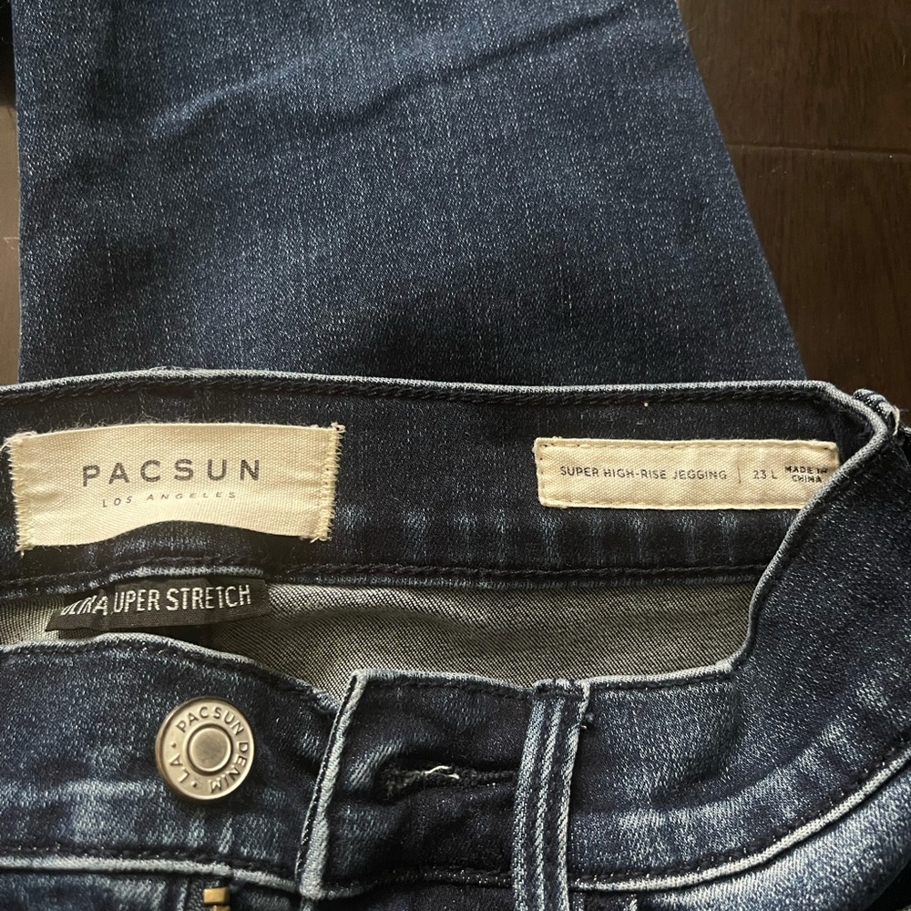 PACSUN SUPER HIGH RISE JEGGINGS SIZE 23L